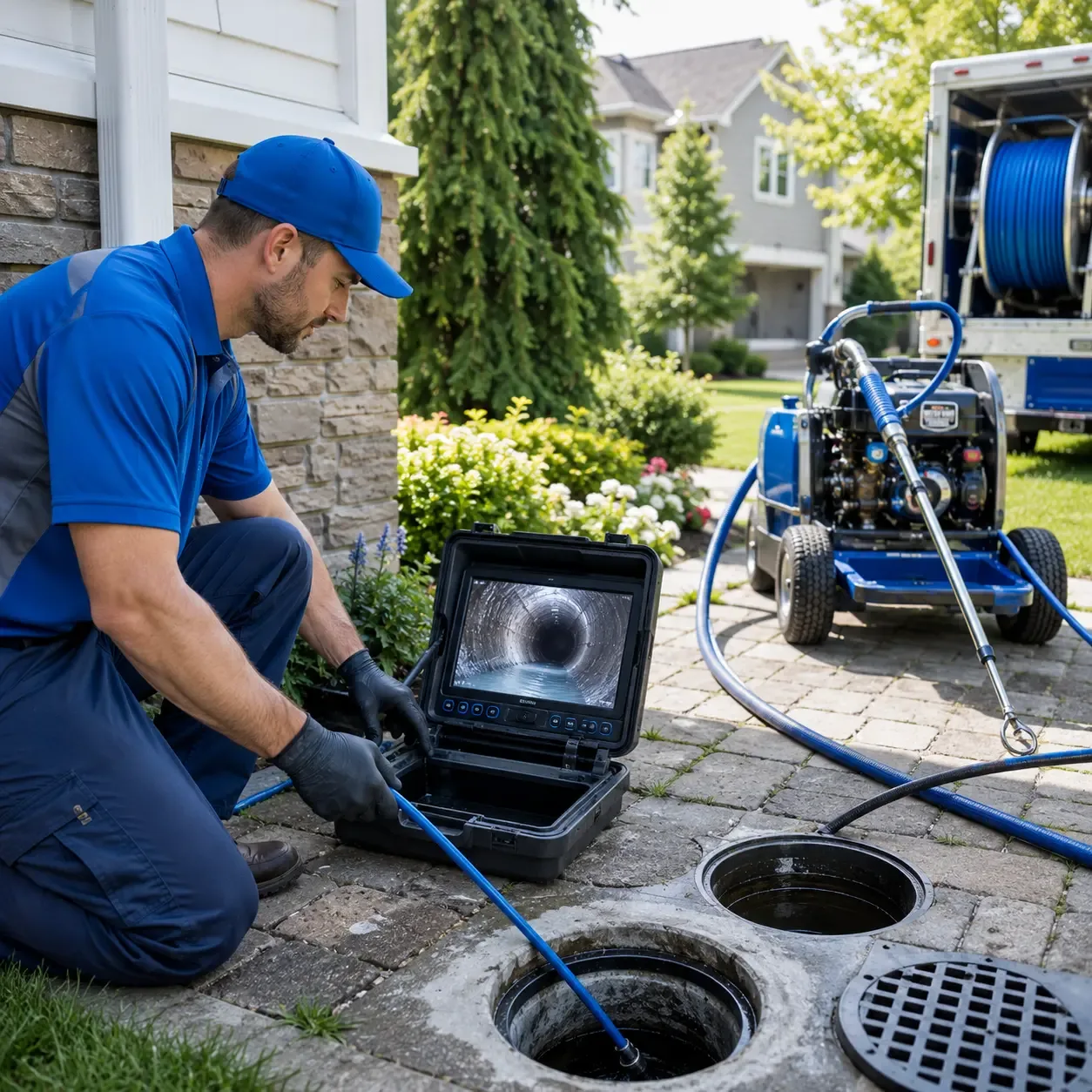 Outdoor drain cleaning professionals serving Holden, MA