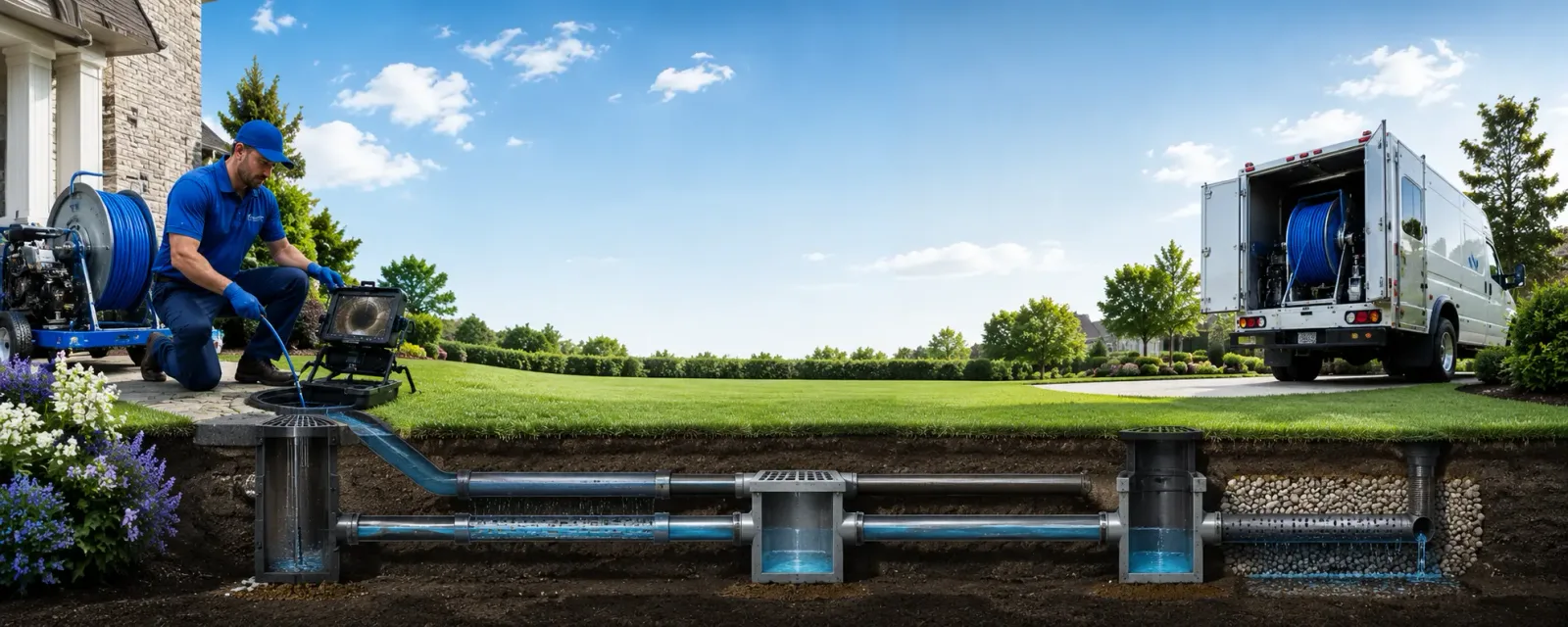 Outdoor drain cleaning information for Holden, MA